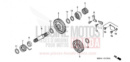 AXE DE KICKSTARTER CRF250R4 de 2004